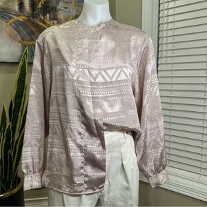 Vintage Stanley Blacker Back Pleated Blouse Size 10
